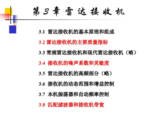 雷达技术第三章雷达接收机8-11
