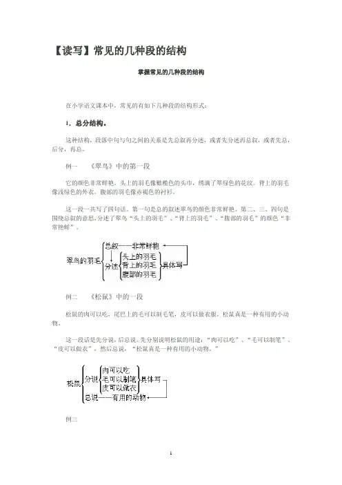 常见的几种段的结构