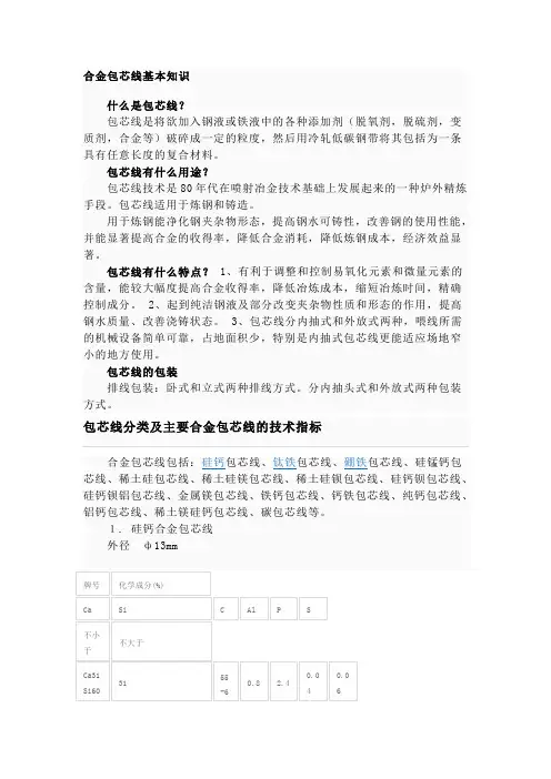 包芯线