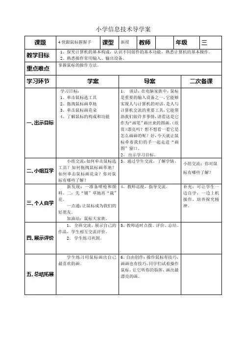 4快跟鼠标握握手