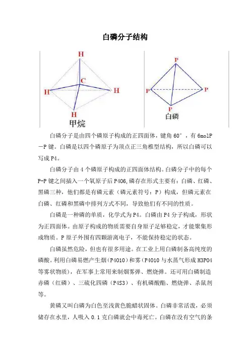白磷分子结构