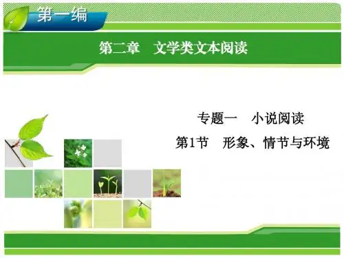 2014高考新课标版语文一轮复习指导课件 第2章 专题1 小说阅读 第1节 形象、情节与环境