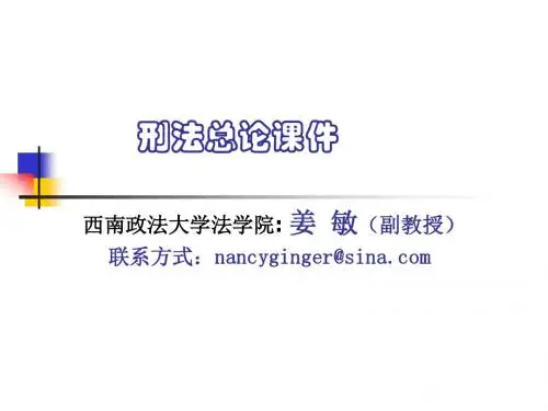 刑法总论课件(修九)