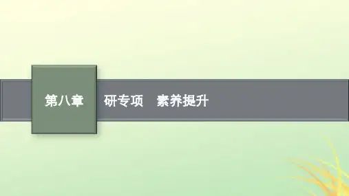 适用于新高考新教材广西专版2024届高考物理一轮总复习第8章静电场研专项素养提升课件