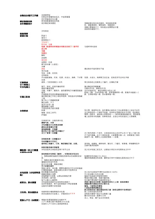 最详细装修流程图装修步骤表吐血