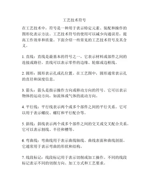 工艺技术符号