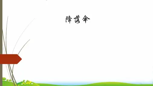 【苏教版】新《降落伞》PPT-上课课件1