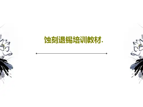 蚀刻退锡培训教材.共30页