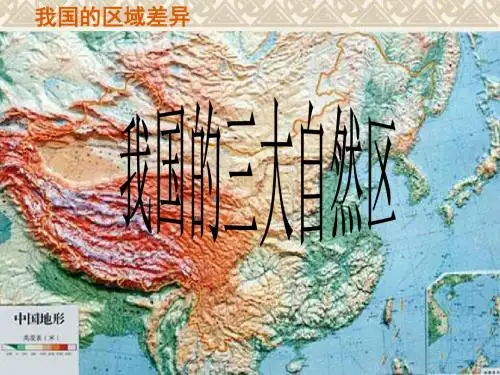 【高中地理】我国的三大自然区ppt