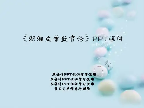 《湖湘文学教育论》PPT课件