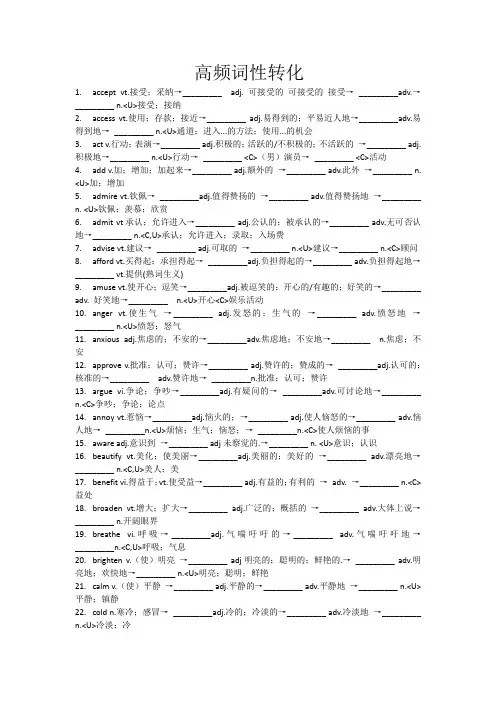 最新  高考英语  词汇专练