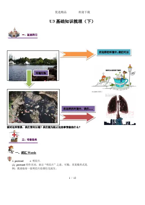 牛津译林版英语七年级下册Unit3知识点精讲(下)