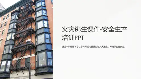 《火灾逃生课件-安全生产培训PPT》