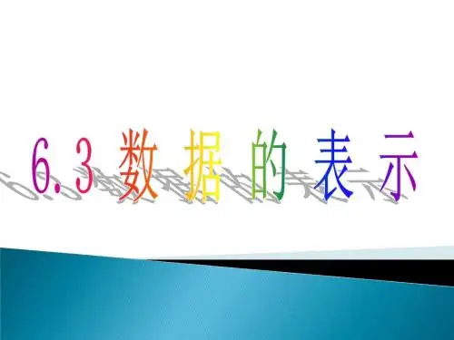《数据的表示》参考课件1