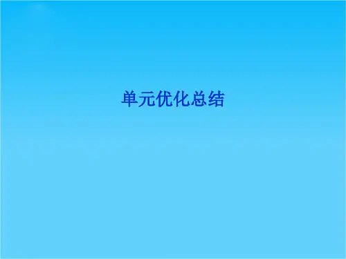 历史选修一《历史上重大改革回眸》精品课件 专题四单元优化总结 (人民版)