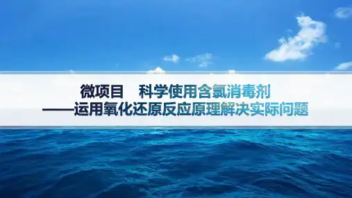 鲁科版高中化学必修第一册精品课件 第2章 科学使用含氯消毒剂——运用氧化还原反应原理解决实际问题