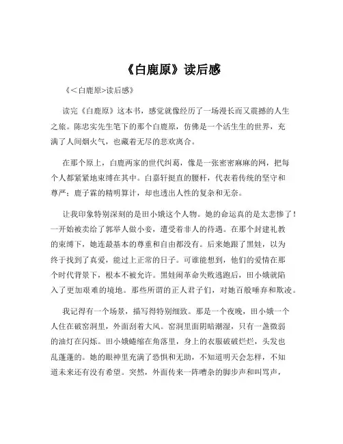 《白鹿原》读后感
