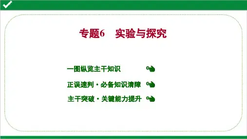 2022年高考生物二轮复习专题6  实验与探究