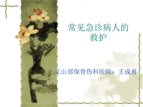 常见急诊病人救护