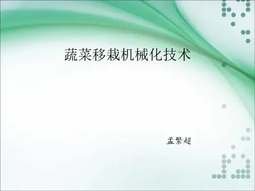 蔬菜移栽机