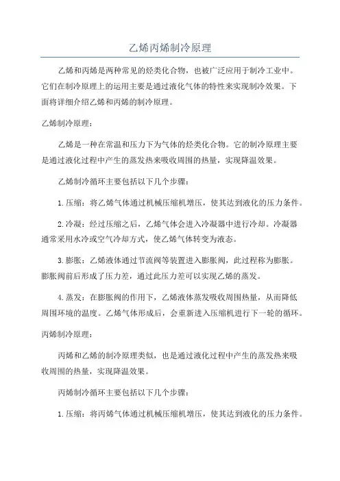 乙烯丙烯制冷原理