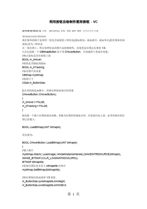 利用按钮自绘制作图形按钮共9页文档