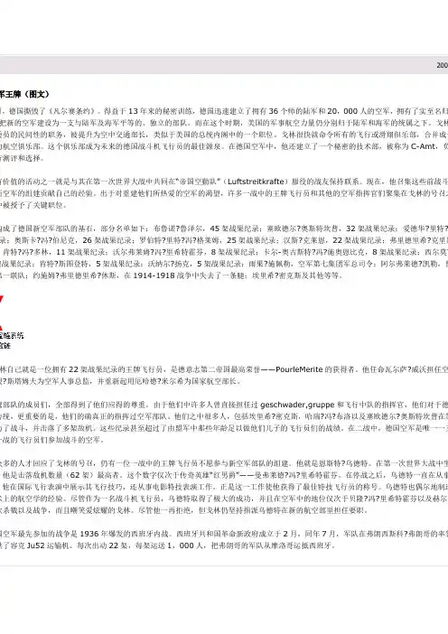 二战德国空军王牌(图文)