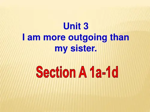 人教 英语八年级上册Unit3Section A 1a—1d (共25张PPT)