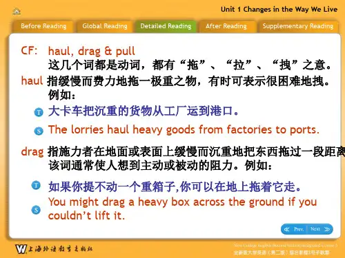 大学英语综合教程第三册Unit1(优课教资)