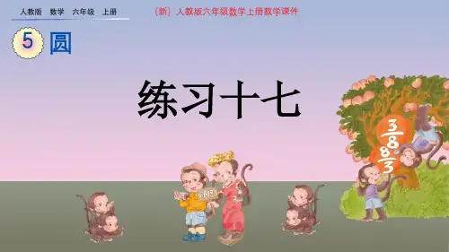 (新)人教版六年级数学上册《5.6-练习十七》教学课件