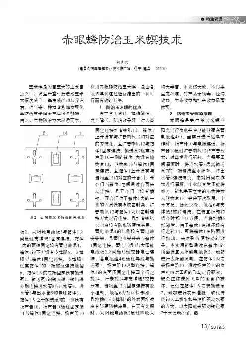 赤眼蜂防治玉米螟技术