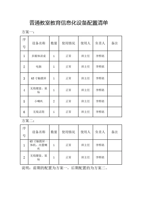 学校信息化设备