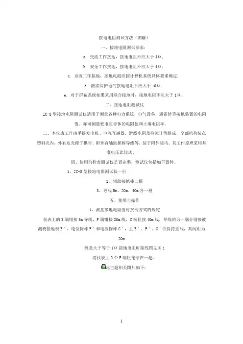 接地电阻测试方法(图解)