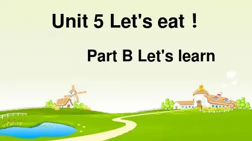 Unit5Let'seat!PartBLet'slearn(课件)人教PEP版英语三年级上册(1)2