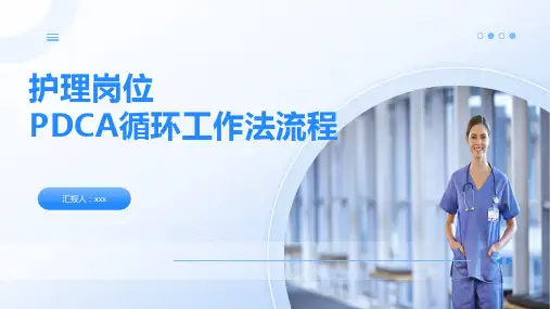 医院护理岗位PDCA循环工作法流程培训课件(22P)