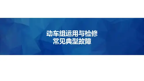 动车组运用与检修常见典型故障