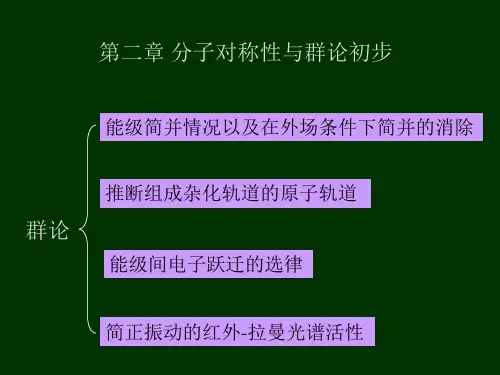 分子对称性与群论初步