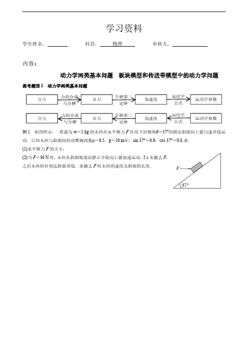 2025版高考物理二轮学法讲义02-牛顿定律