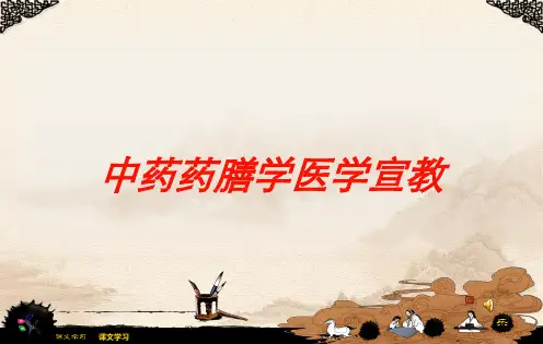 中药药膳学医学宣教培训课件