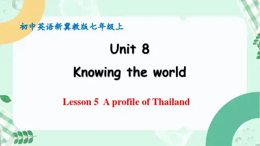 Unit 8  Lesson 5  2024-2025学年七年级英语上册同步精品(冀教版2024)
