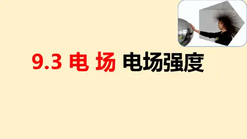 电场 电场强度课件 2023-2024学年高二上学期物理人教版(2019)必修第三册