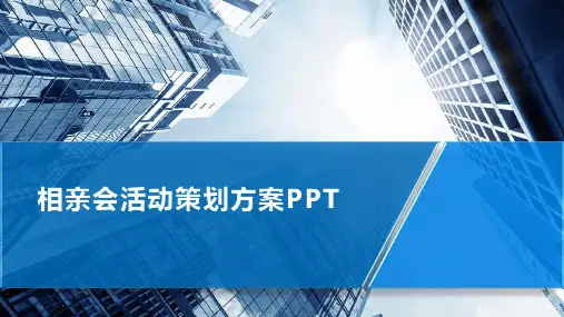 相亲会活动策划方案ppt