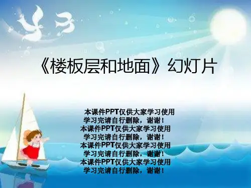 《楼板层和地面》幻灯片