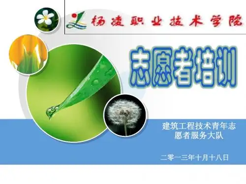 青年志愿者协会培训PPT(1)