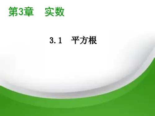 (获奖精美)课件 数学八上3.1平方根教学课件新版湘教版2