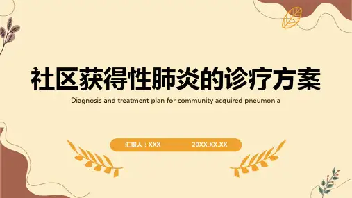 社区获得性肺炎ppt课件