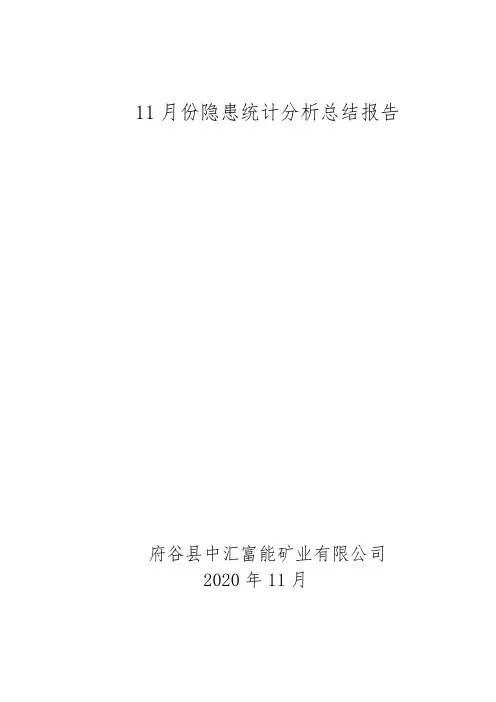 11月度事故隐患统计分析报告