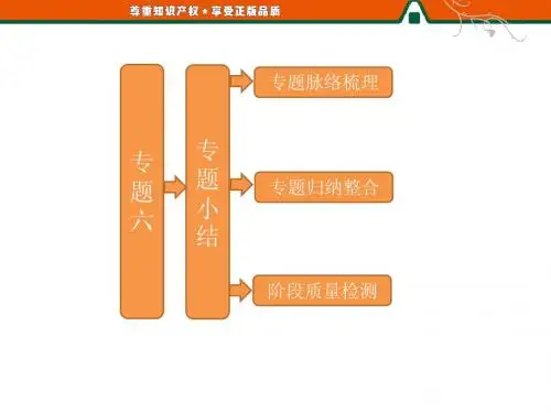 高二历史人民版选修4课件：专题六  知识整合与阶段检测