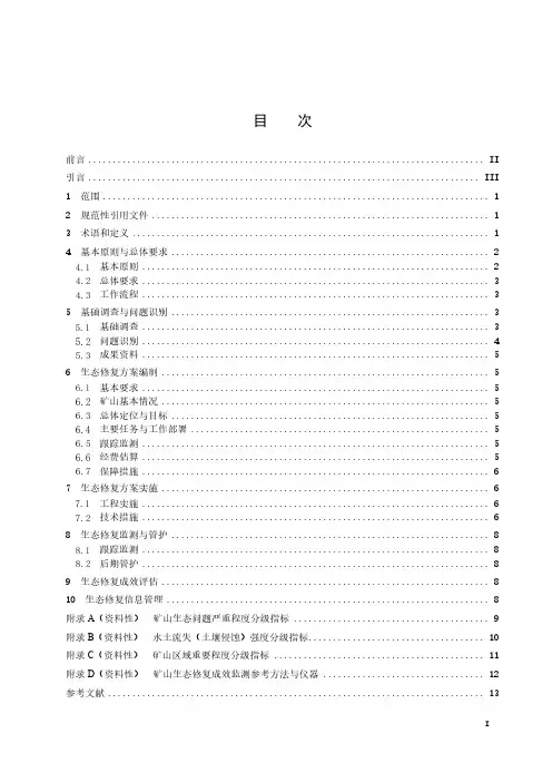 矿山生态修复技术规范 第6部分：稀土矿山