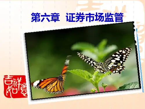 第六章  证券市场的监管